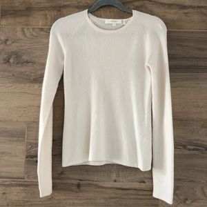 Inhabit Cashmere Cream Cutout Sweater Size S